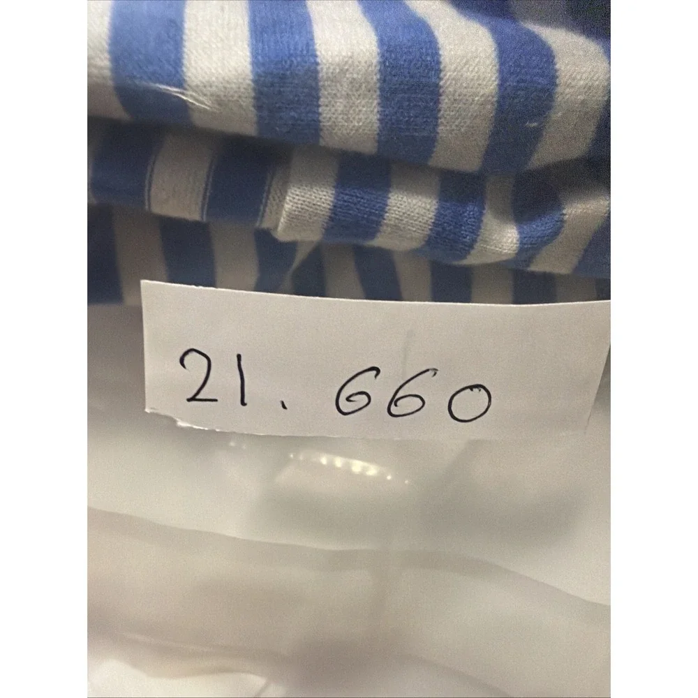 Polo Golf Ralph Lauren Shirt Men's XL Blue White Striped 100% Cotton Polo Shirt